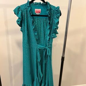 Kate Spade Dot Dot Dot Ruffle Wrap Dress